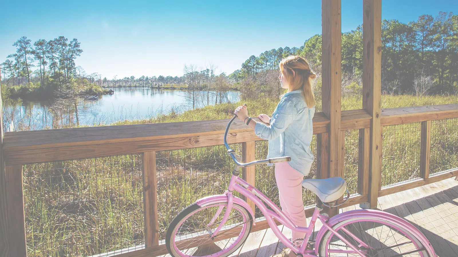 a person on a bike