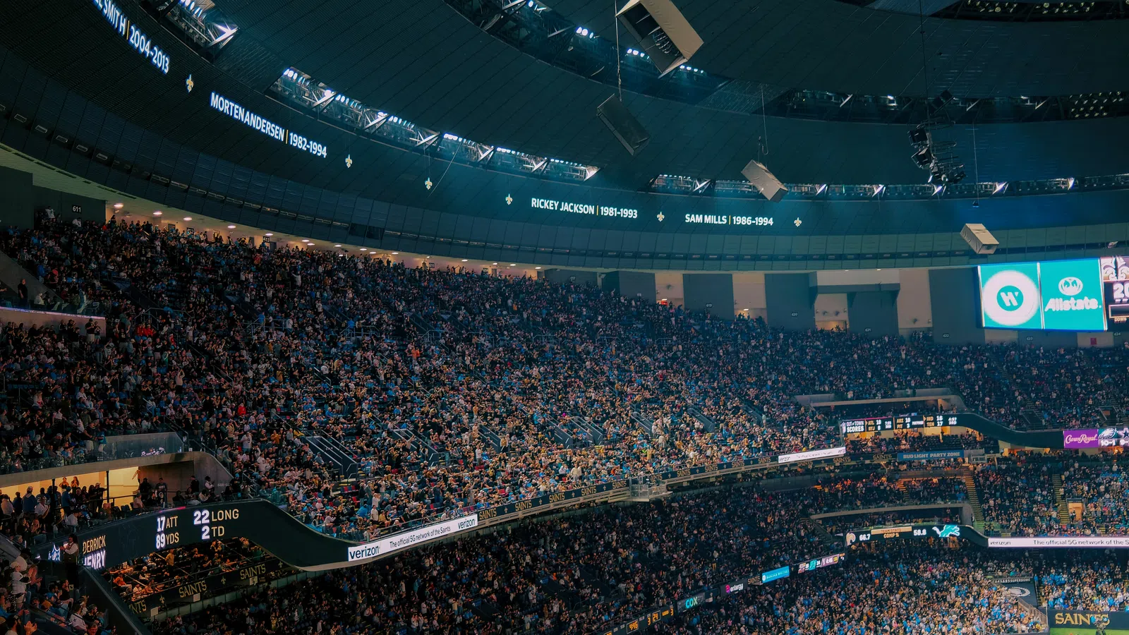 a stadium filled with people