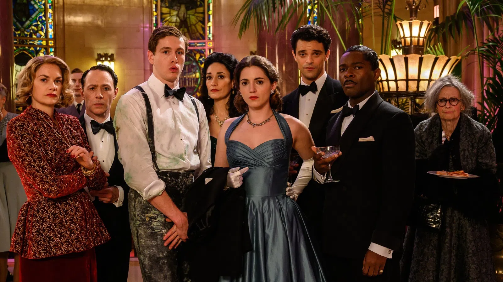 Reece Shearsmith, Ruth Wilson, David Oyelowo et al. posing for a photo