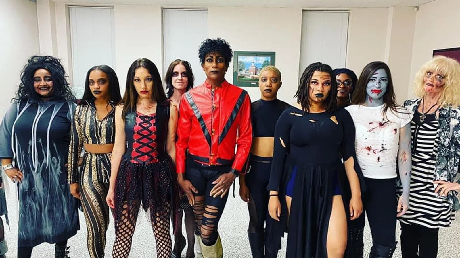 a group of people posing for a photo
