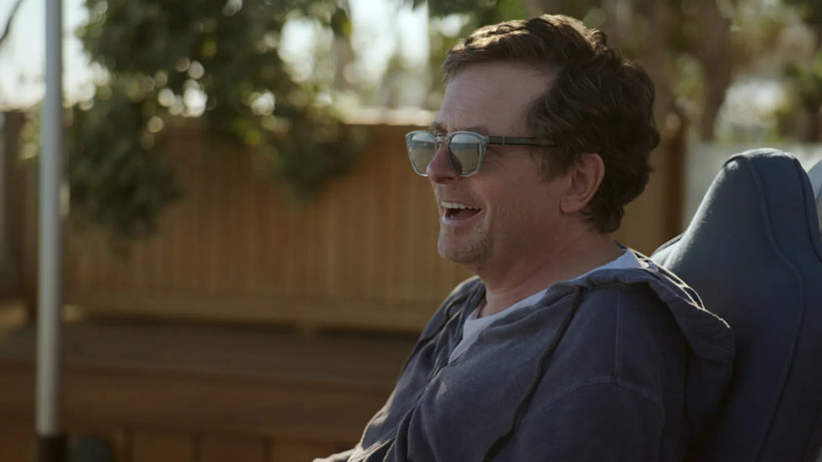 a man wearing sunglasses