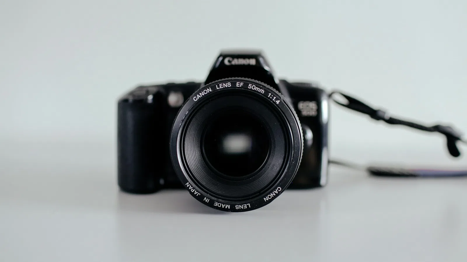 a camera with a lens