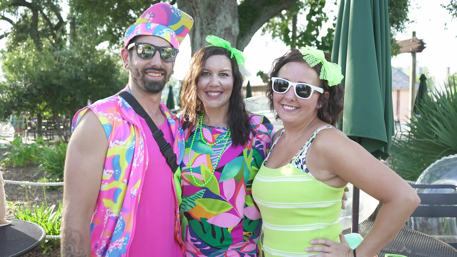 a group of people wearing clothing