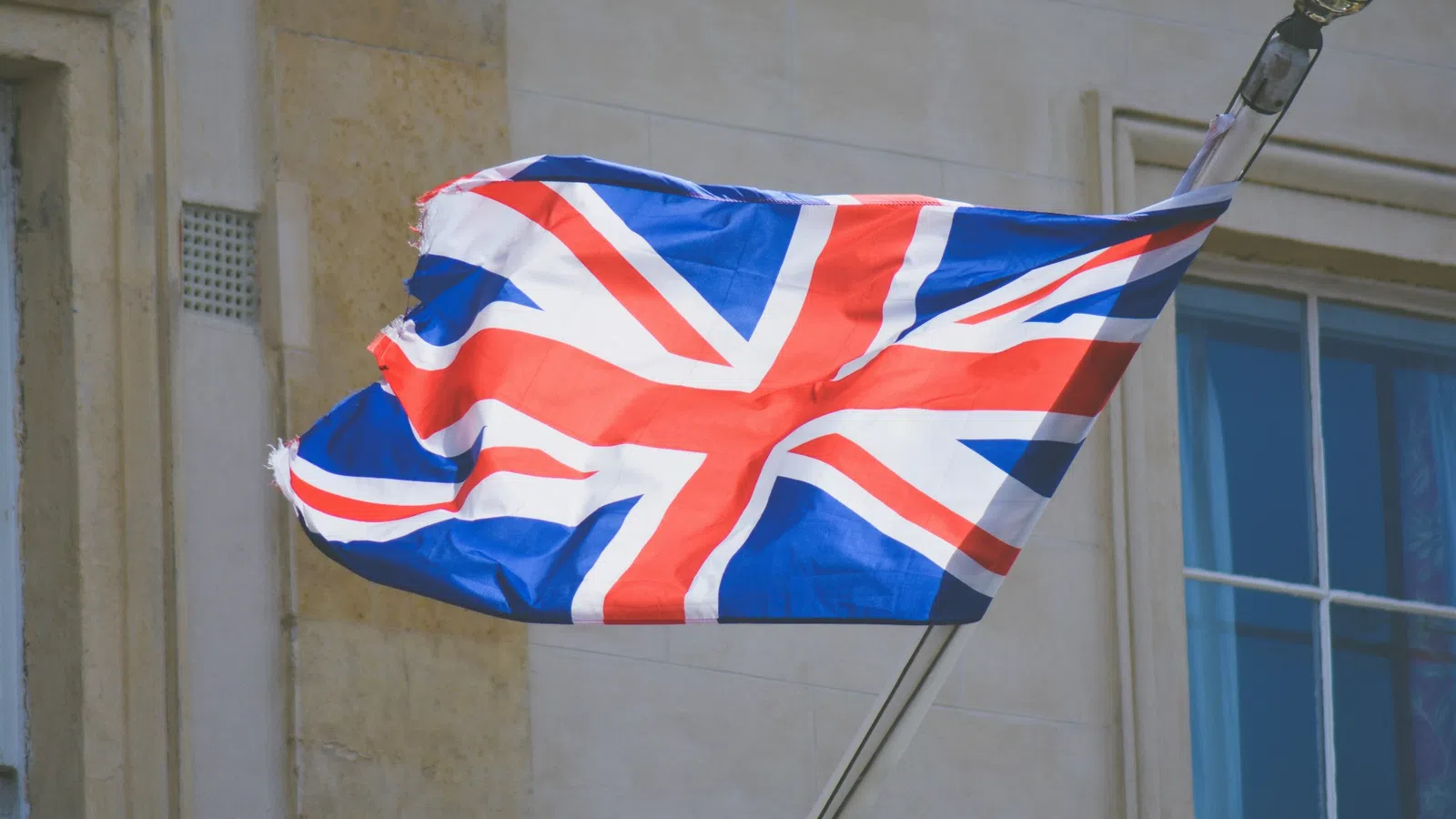 a flag from a pole
