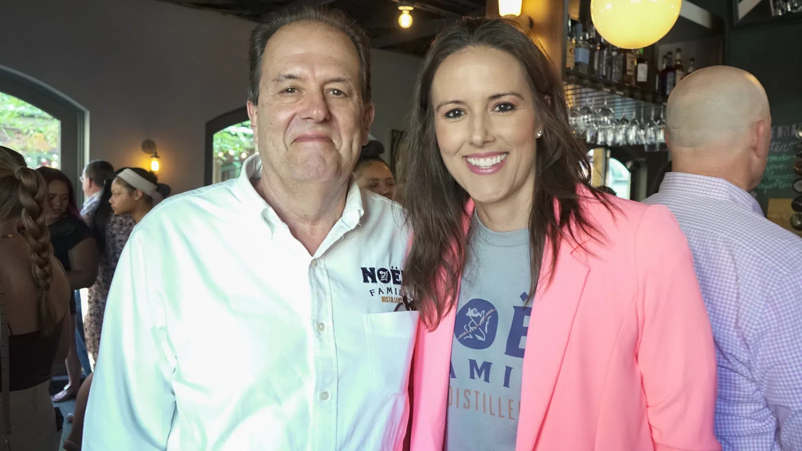 a man and woman posing for a picture