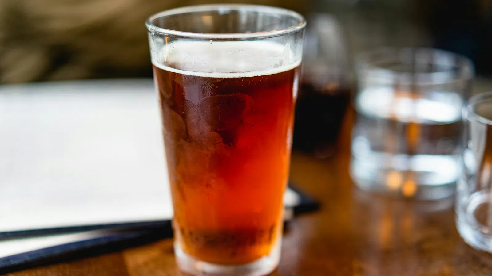 a glass of beer