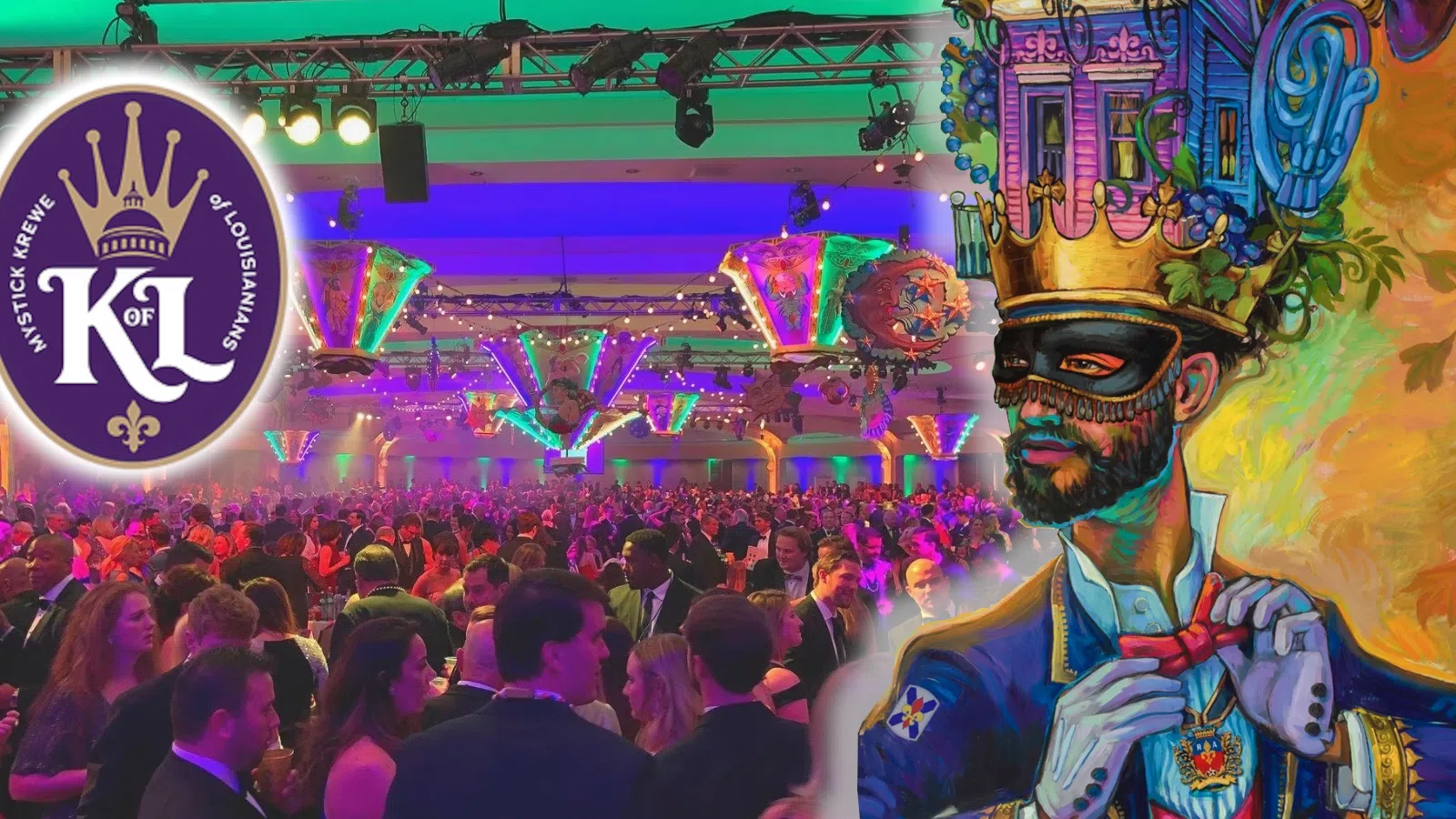 a person in a garment in front of a crowd of people