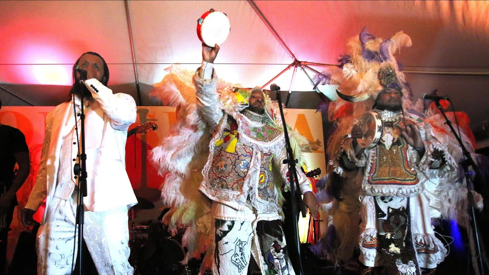 a group of people wearing clothing