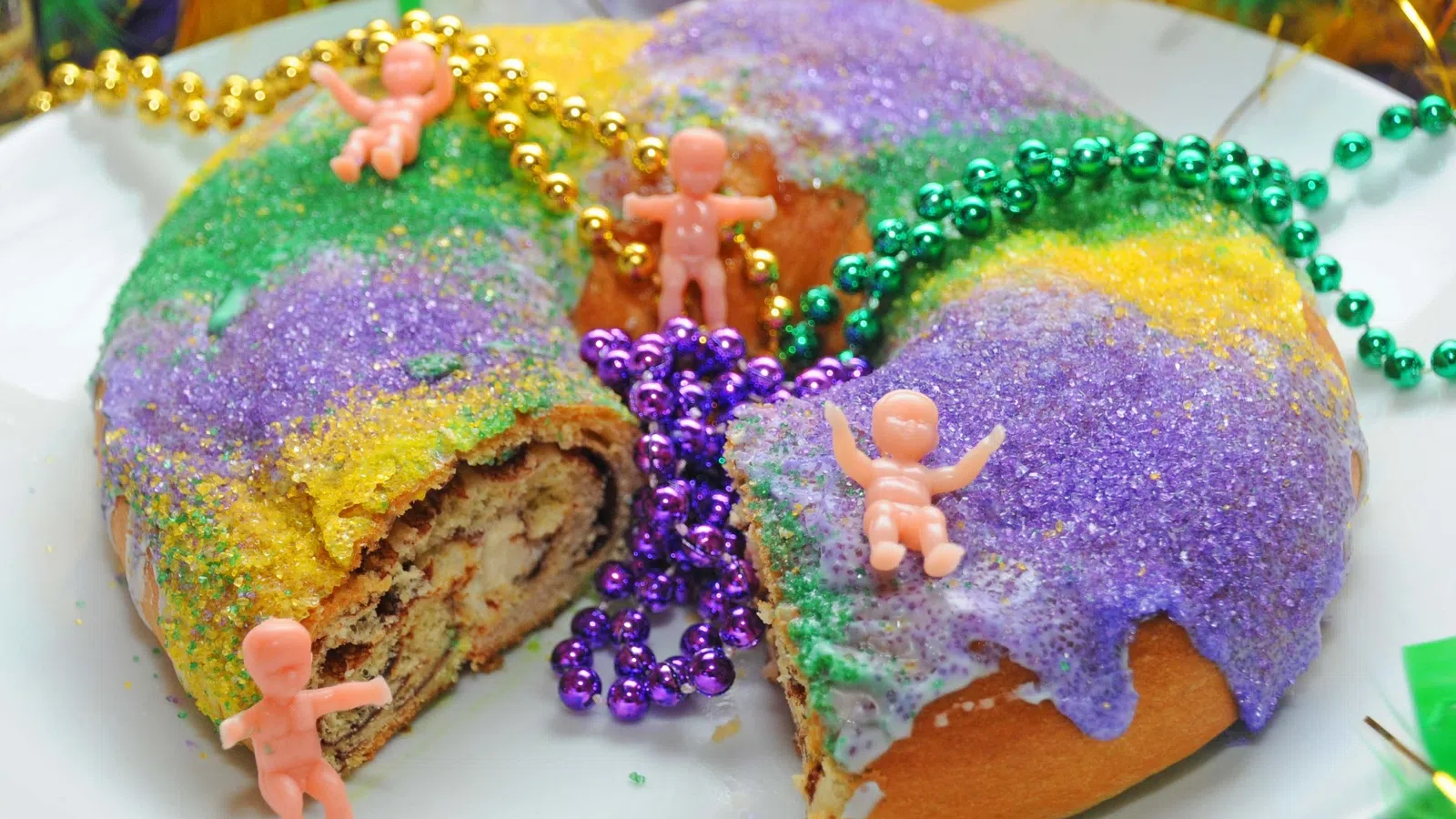 a cake with frosting and decorations