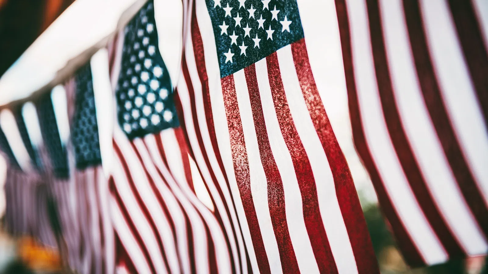 a flag with a flag in the background