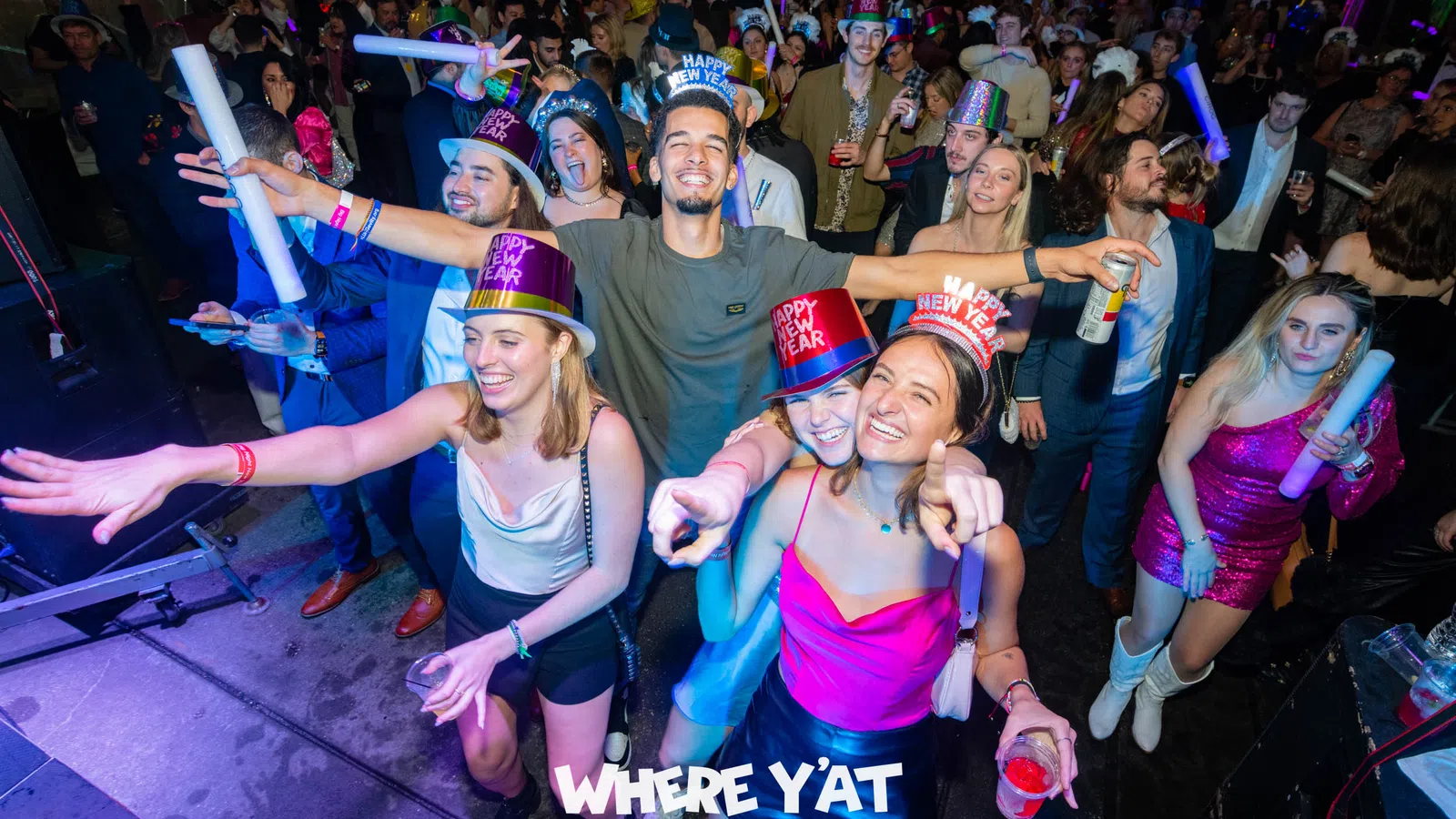 a group of people dancing