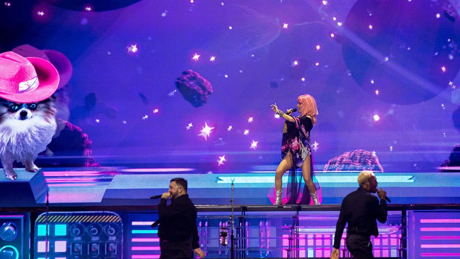 a group of people on a stage