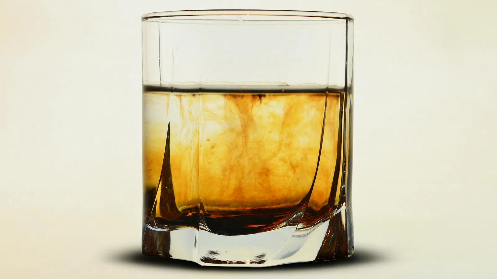 a glass of liquid