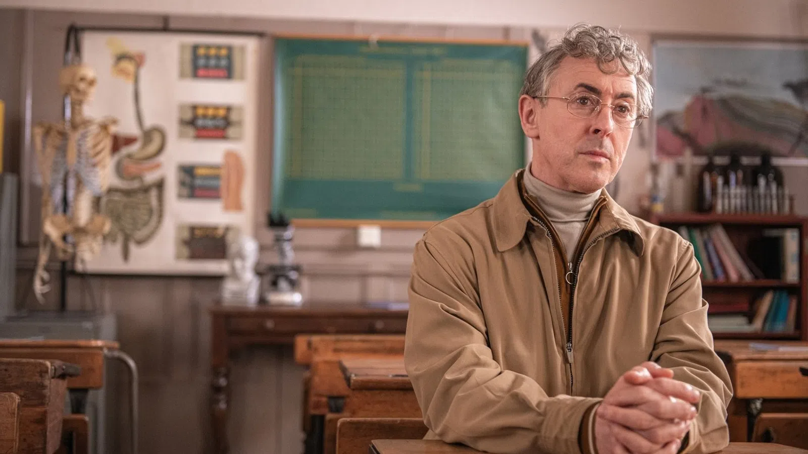 a man sitting at a desk