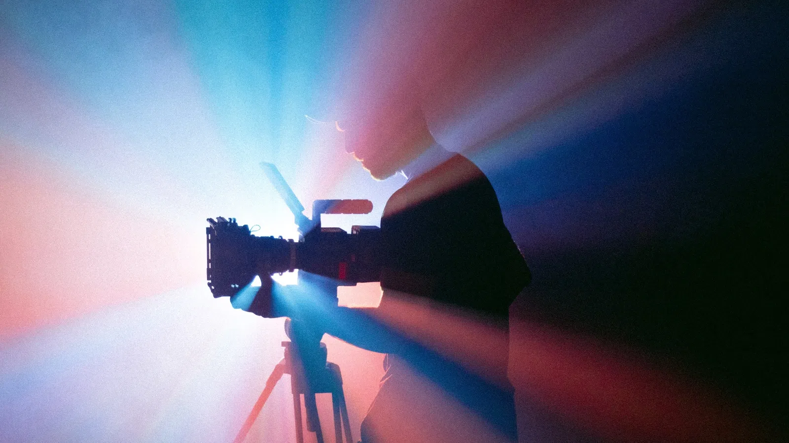 a person holding a camera