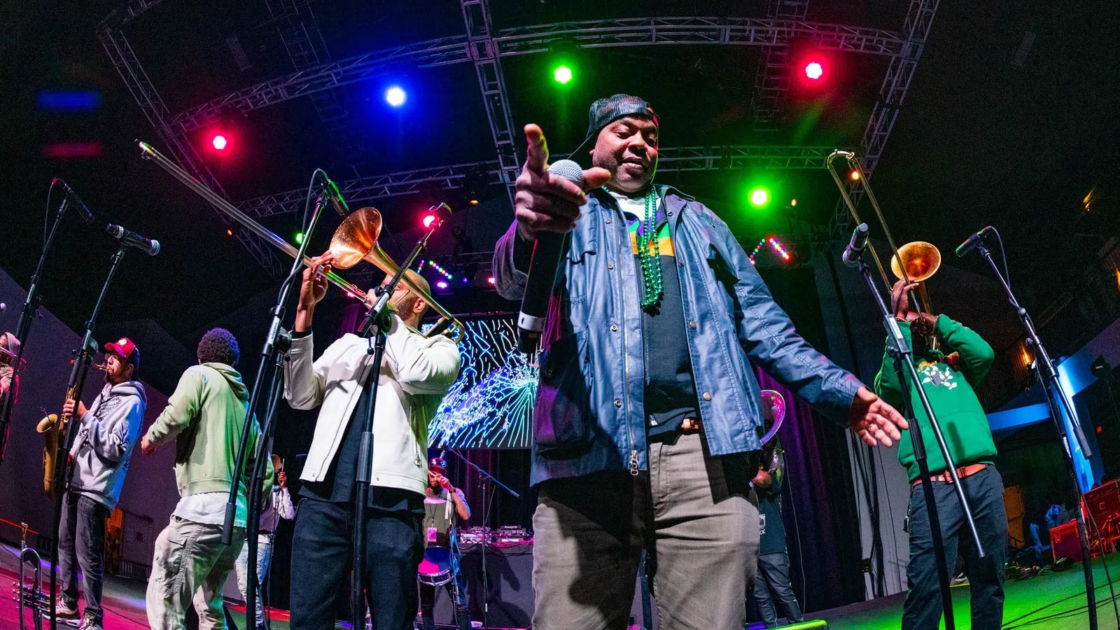 a group of people on a stage