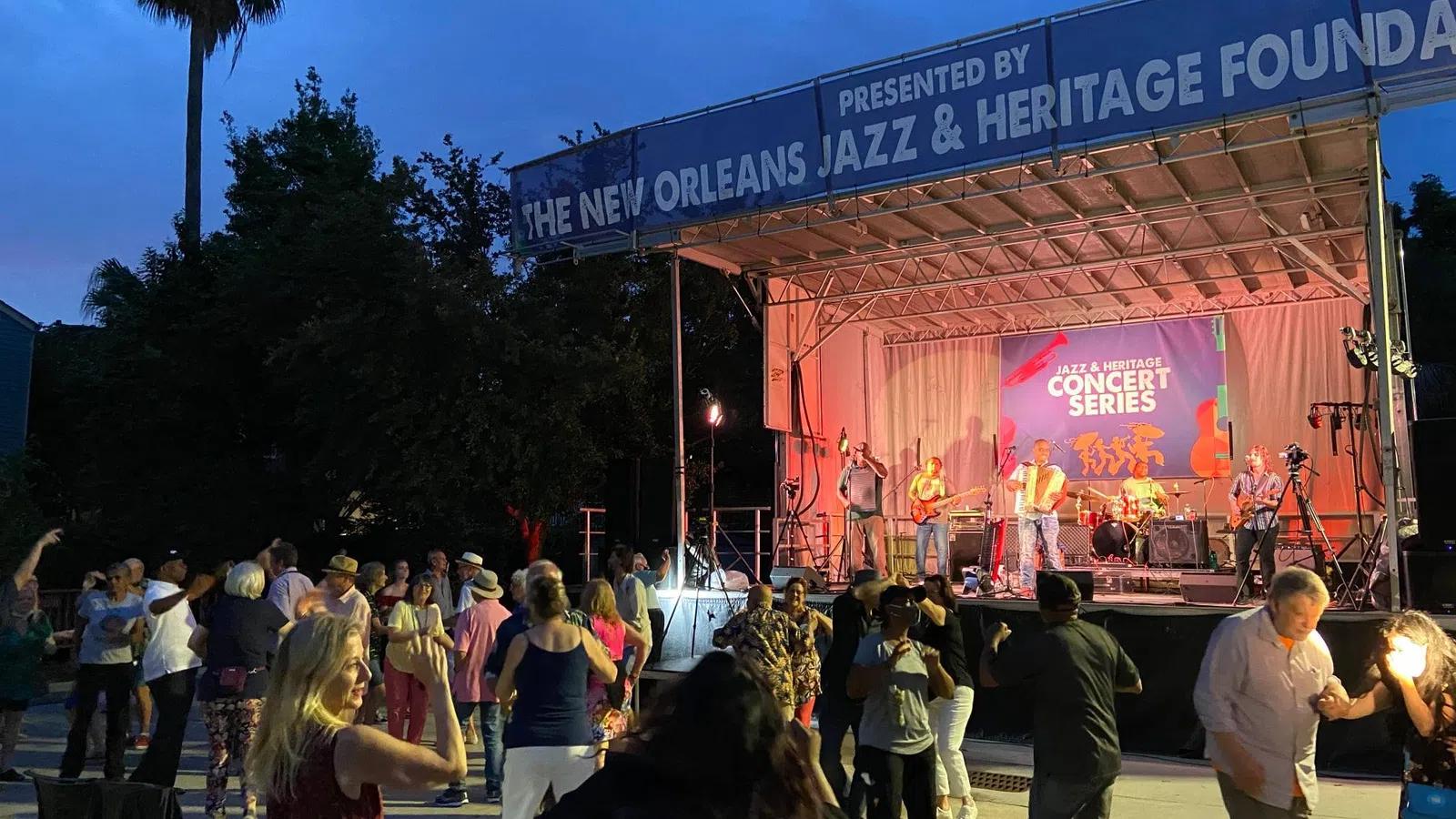a group of people on stage
