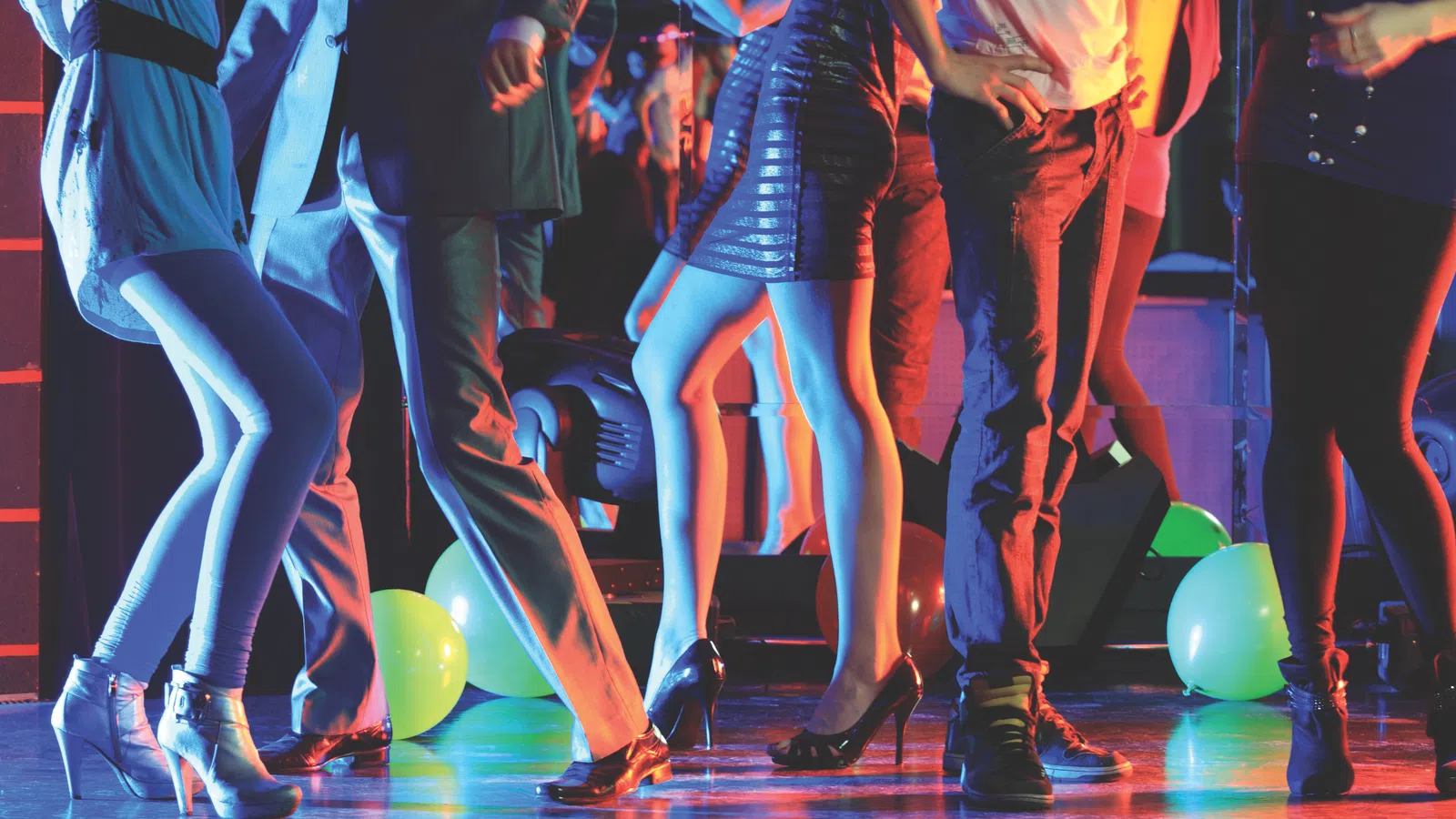 a group of people dancing