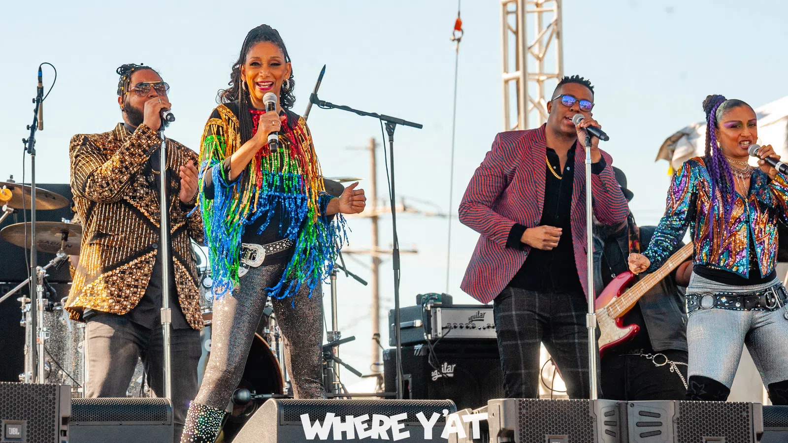 a group of people on a stage