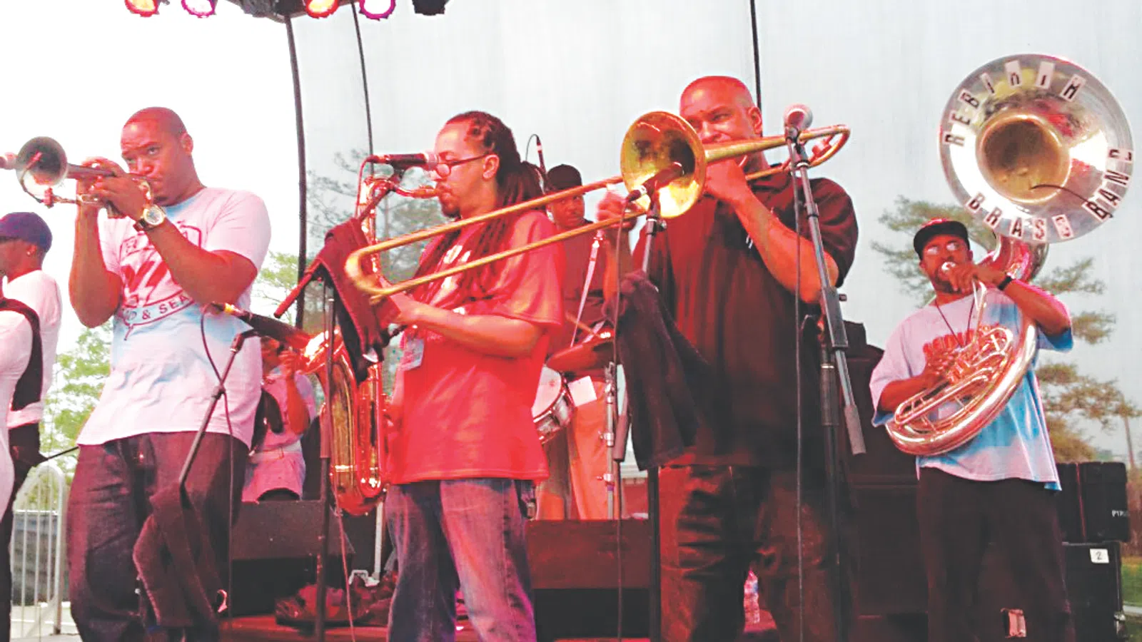 a group of people on a stage
