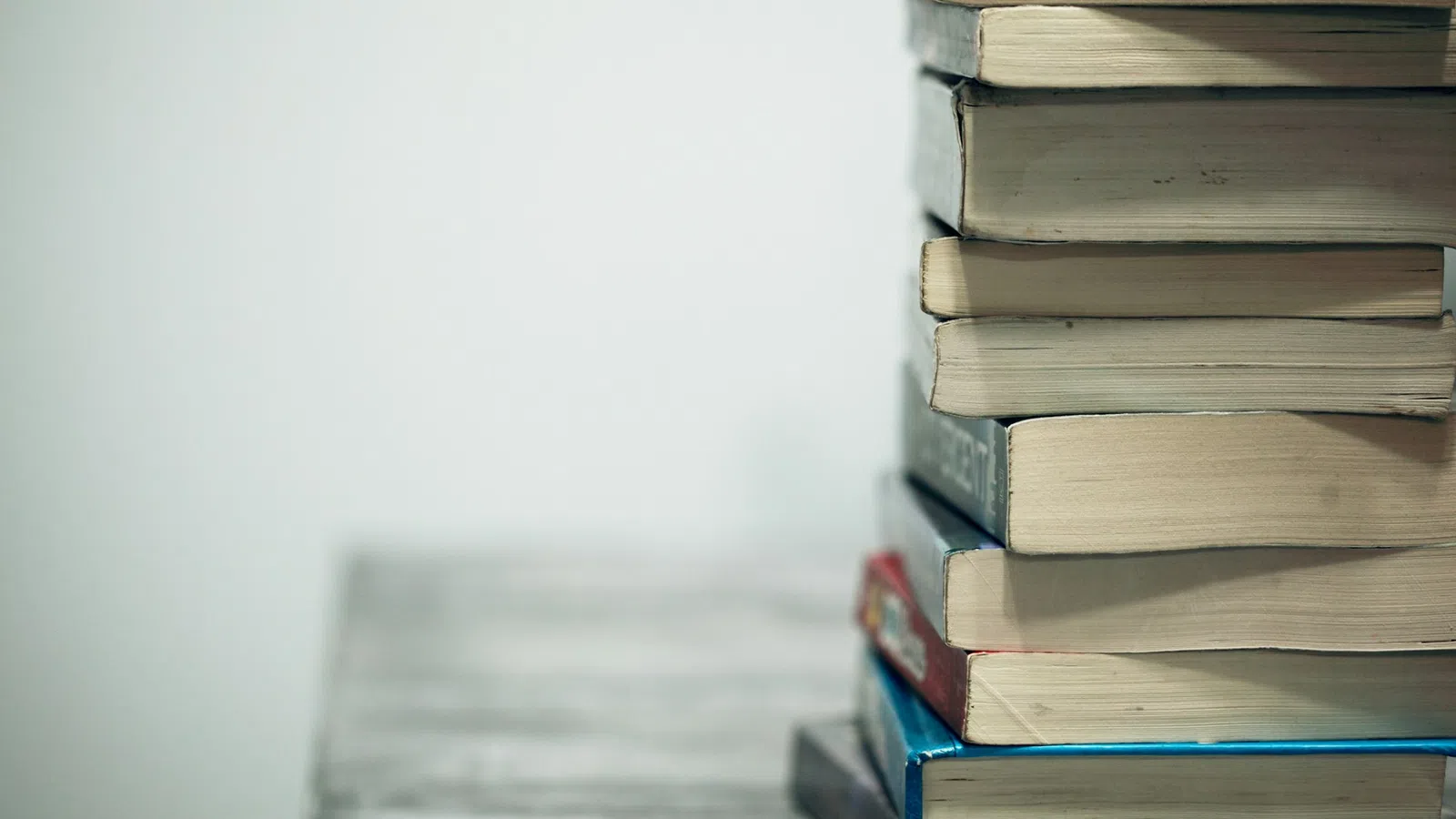 a stack of books