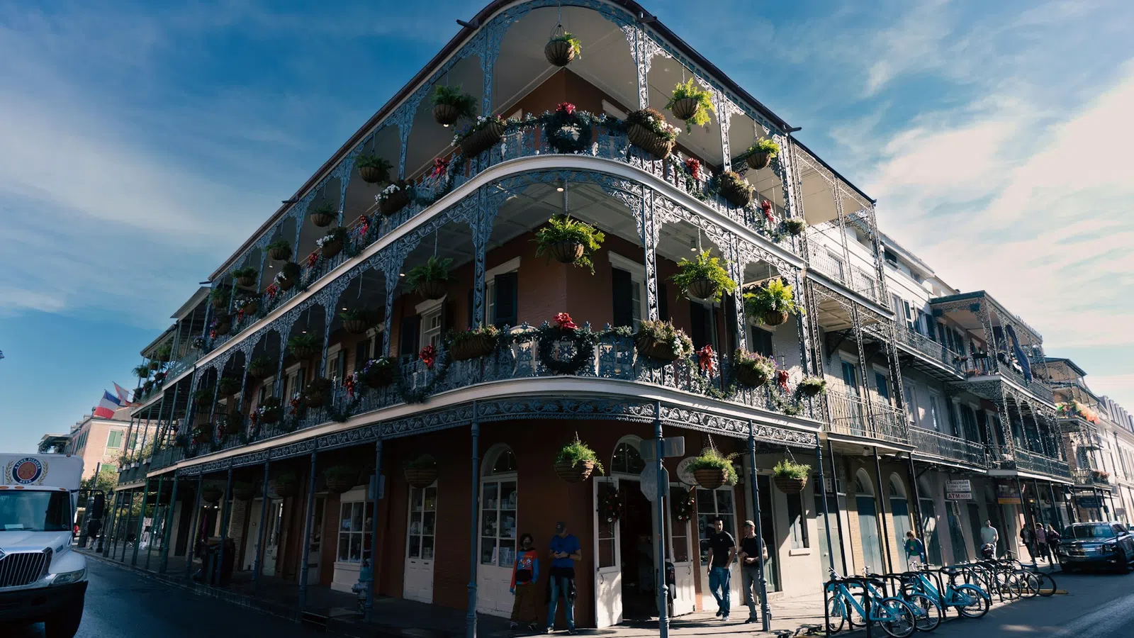 French Quarter with many windows
