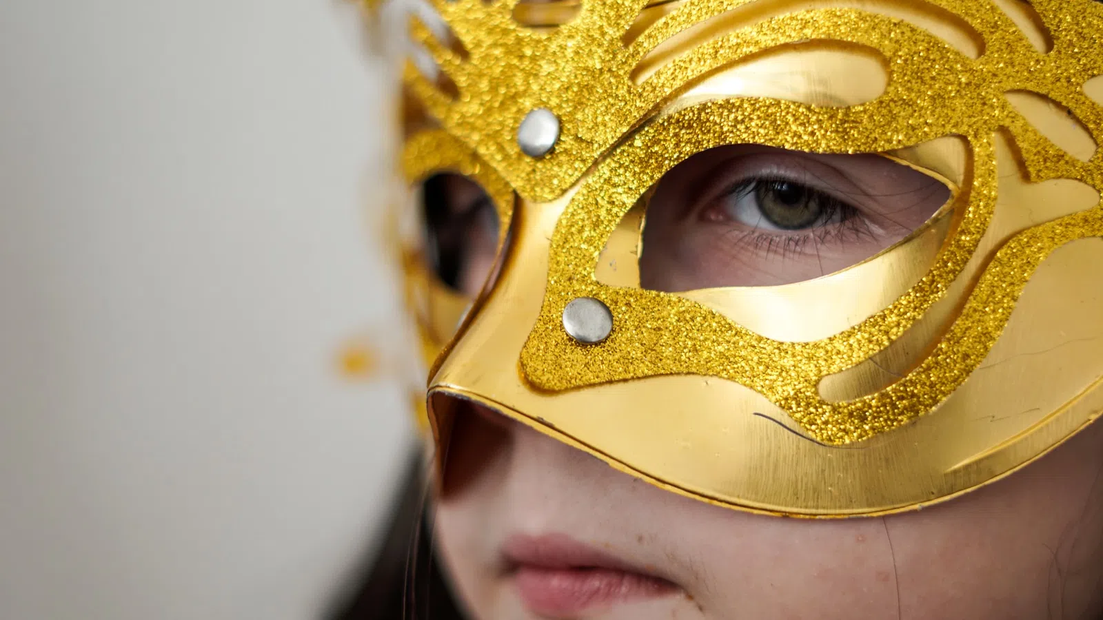 a person wearing a mask