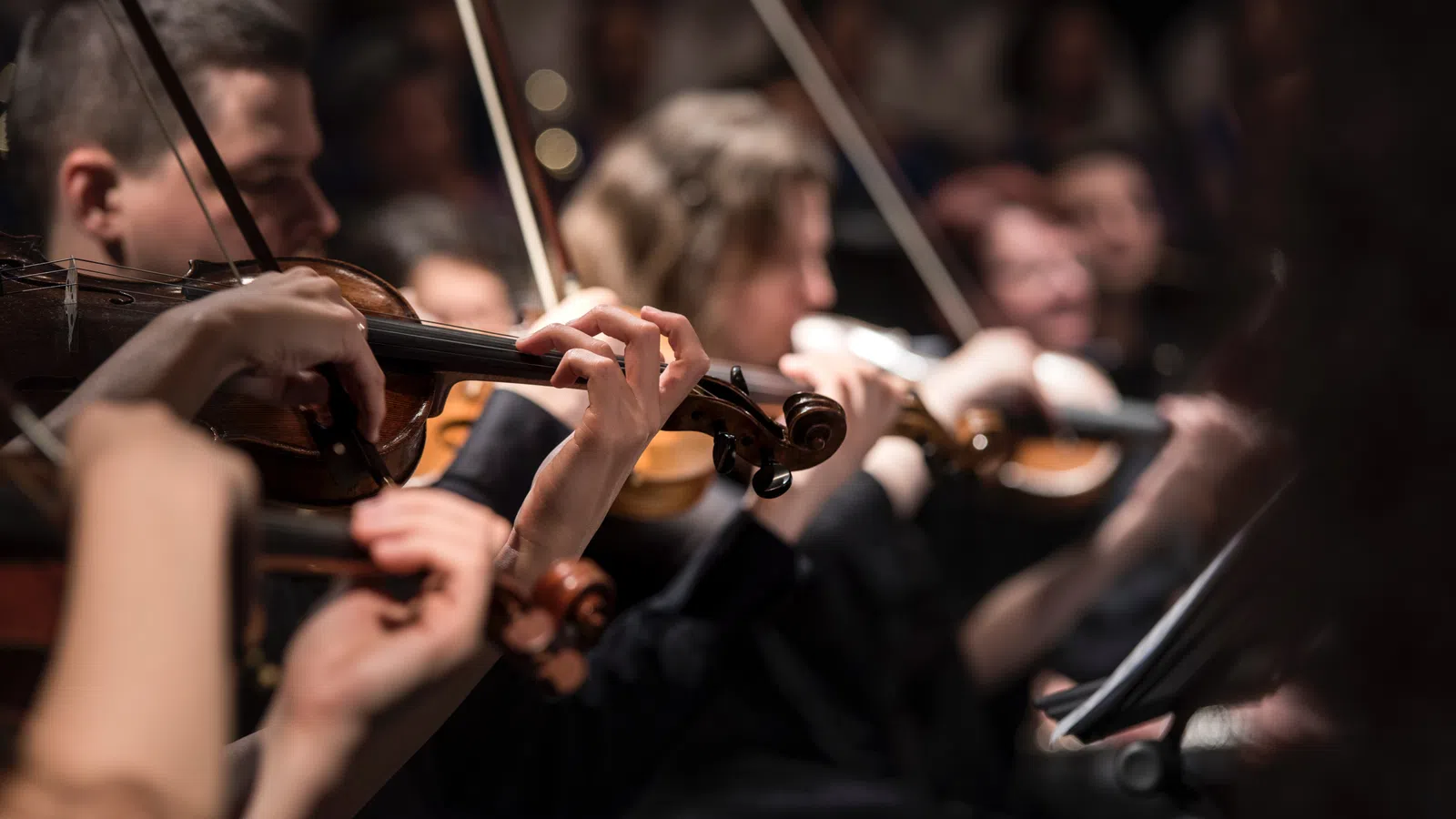 a group of people playing instruments