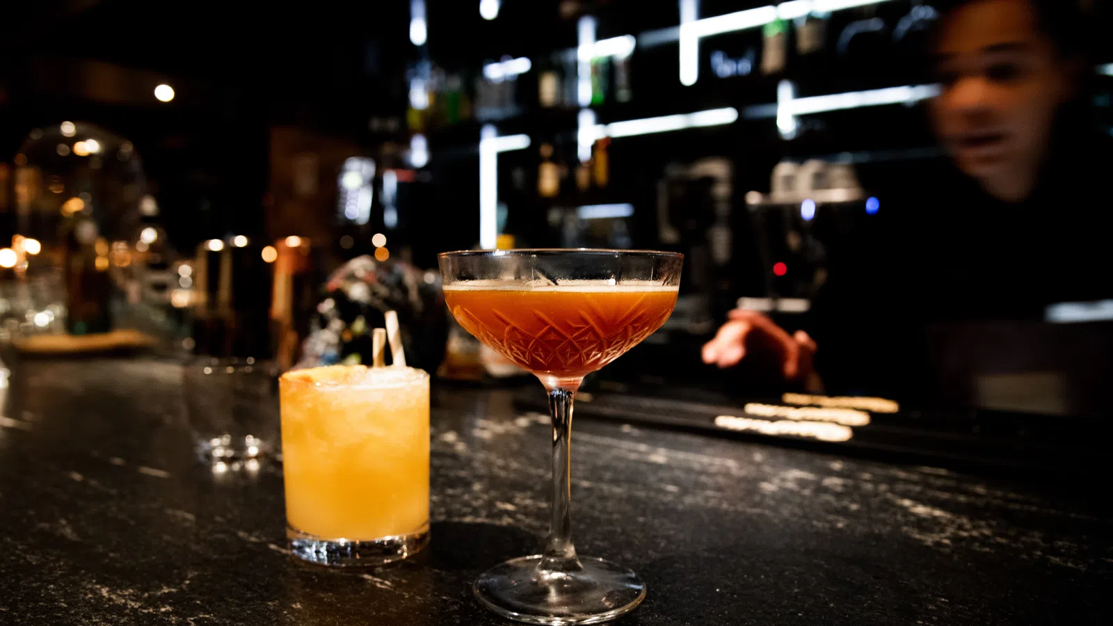 Cocktail: A streetcar for sipping, at Hermes Bar