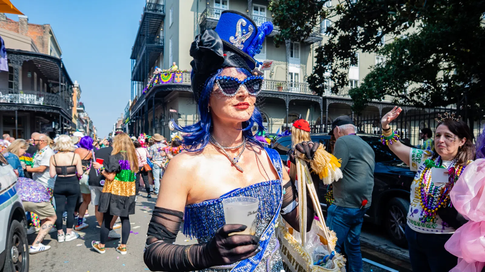 The Prima Donna's, The Dolly Group and other marching groups stroll through the French Quarter on Friday the 13, 2026 , #primadonnas #kreweodolly
