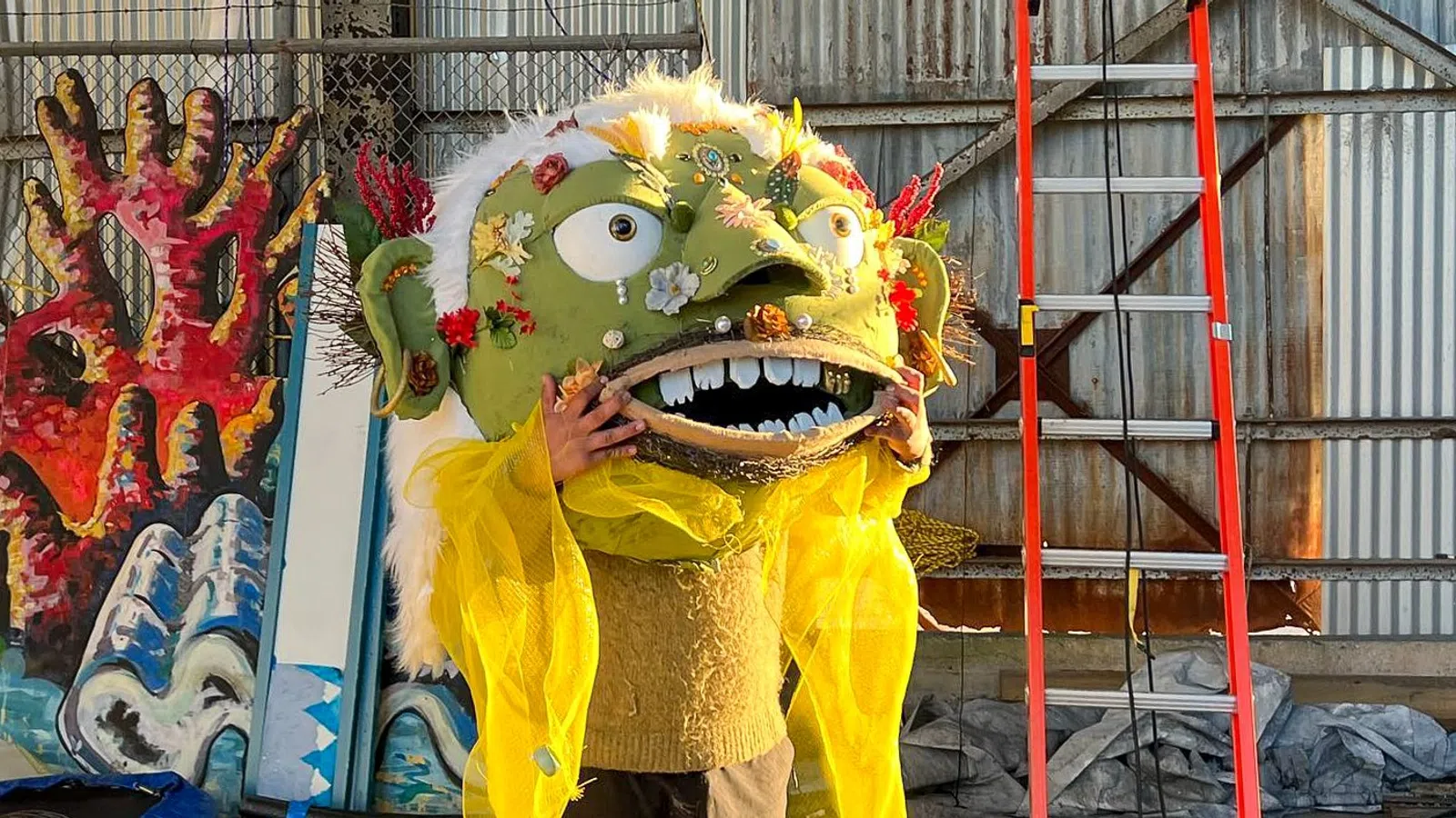a person wearing a garment