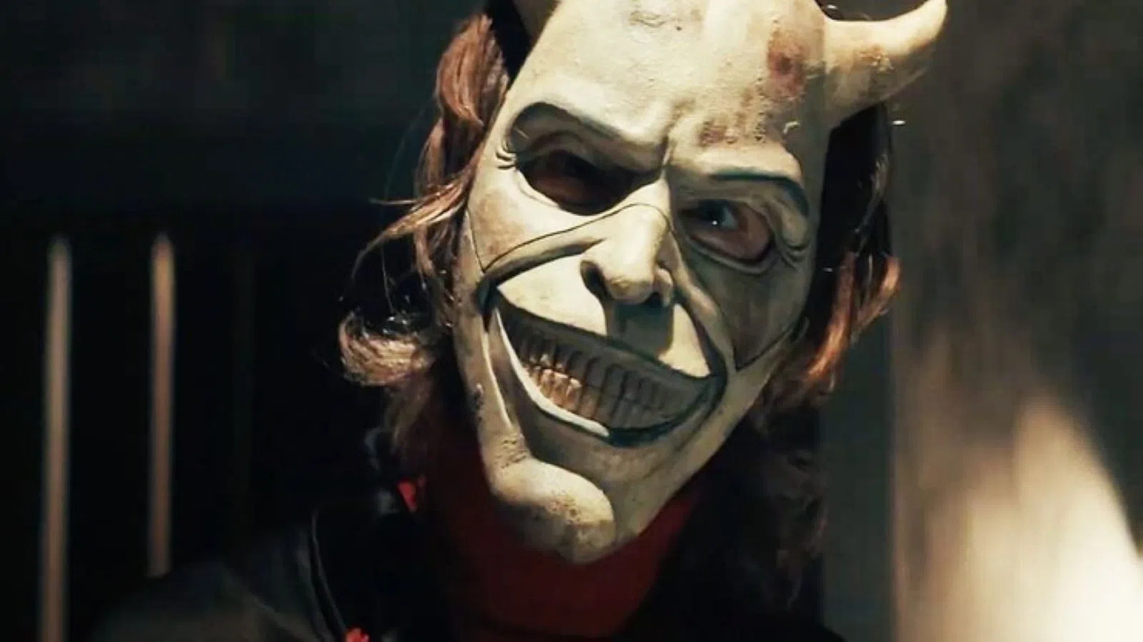 a man with a painted face