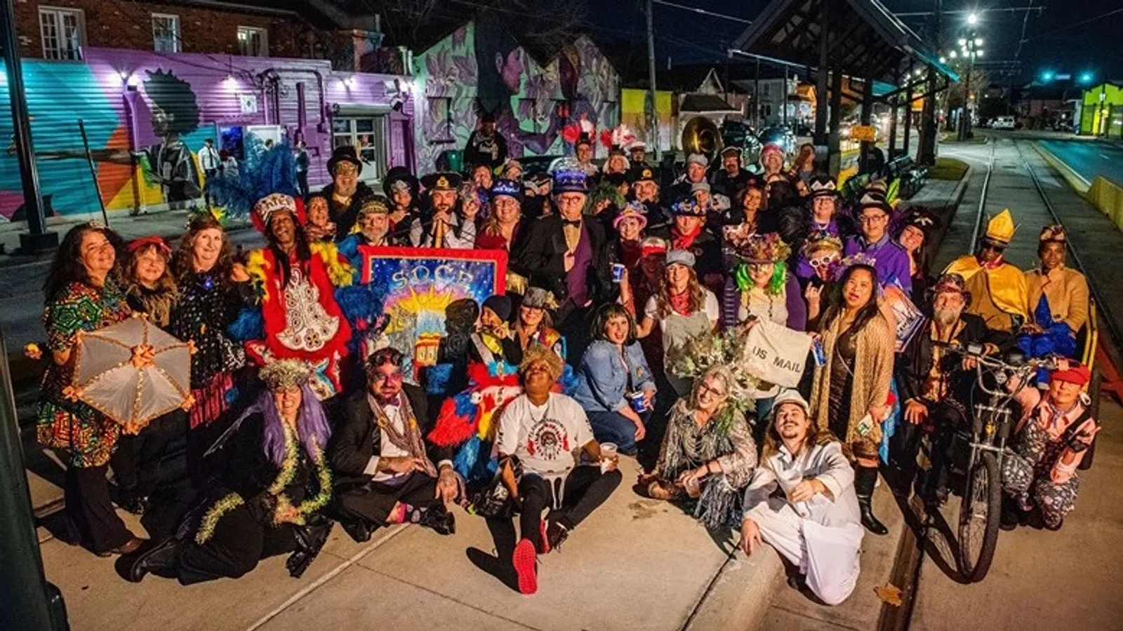 a group of people posing for a photo