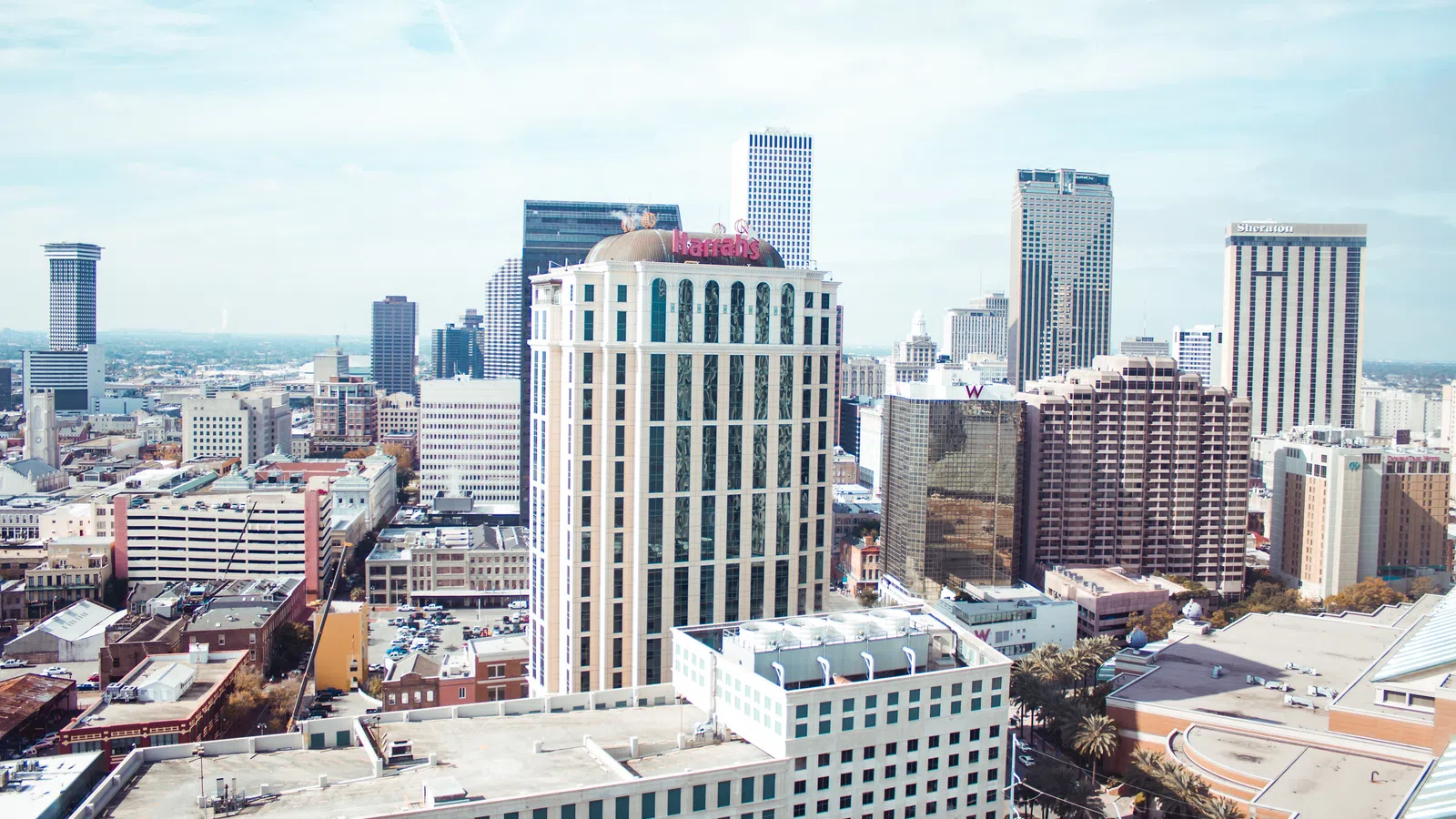 a city with many buildings