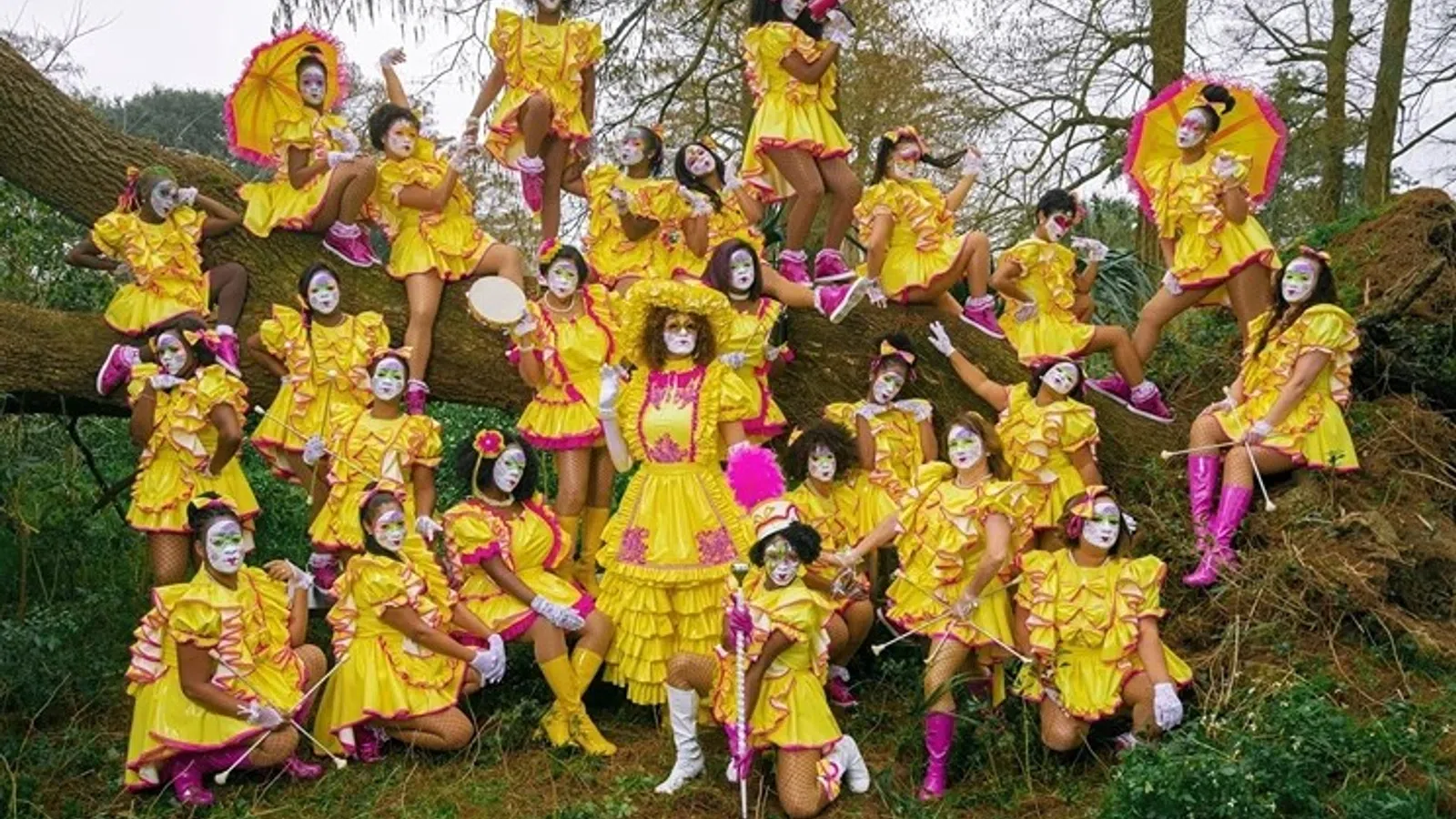a group of people in clothing