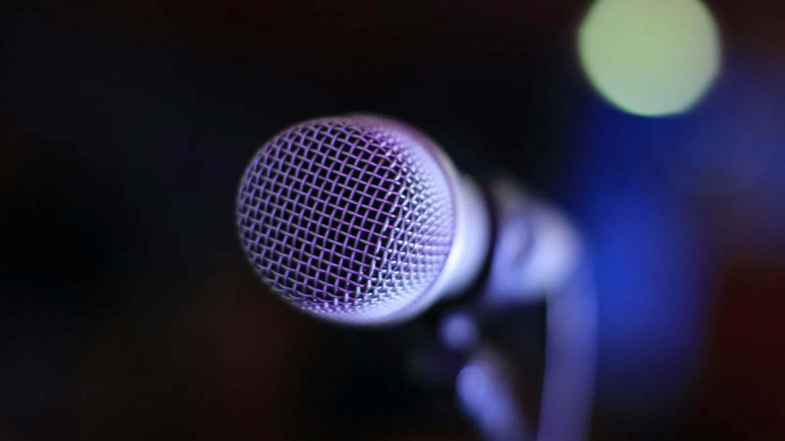 a close up of a microphone