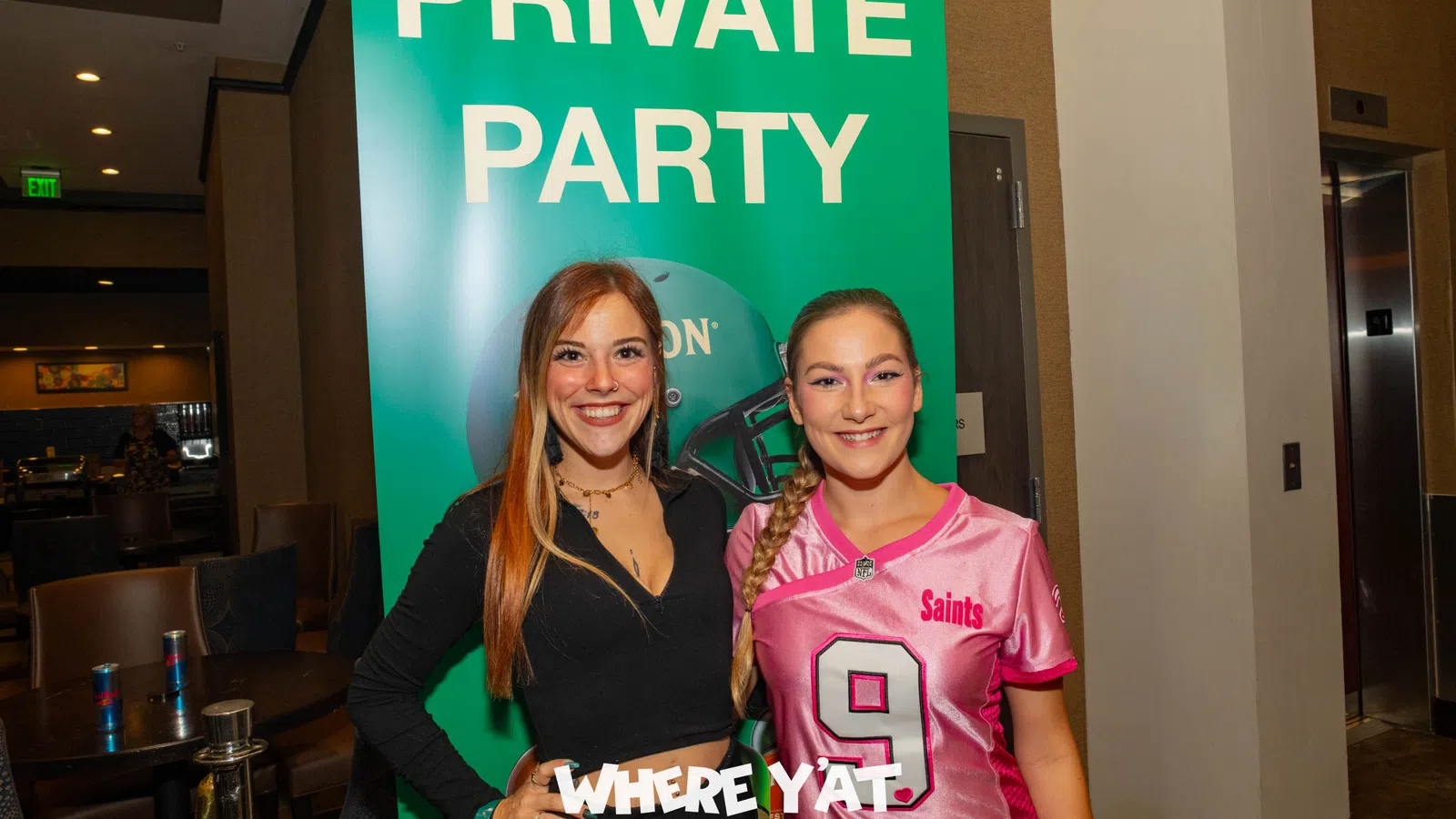 a couple of women posing for the camera