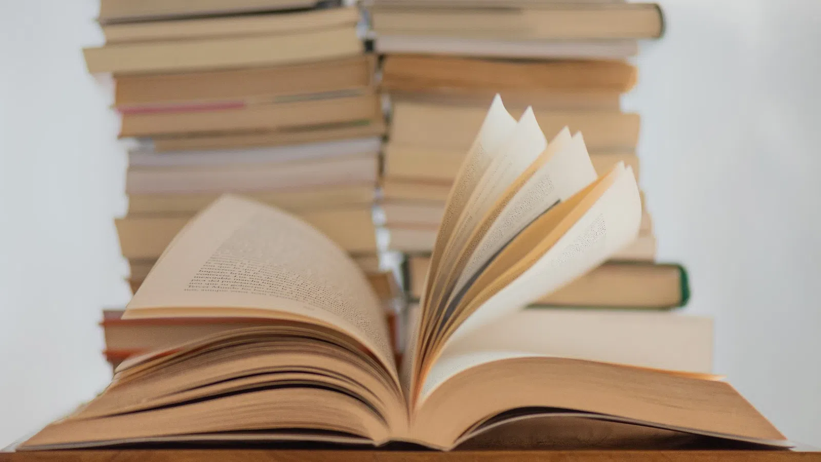 a stack of books