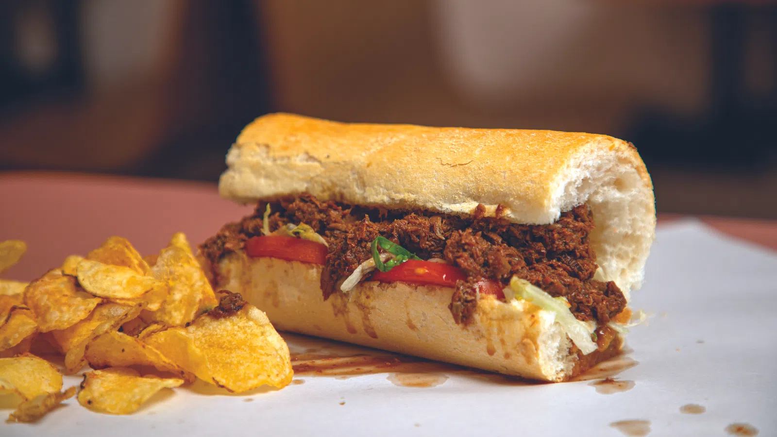 a sandwich with french fries