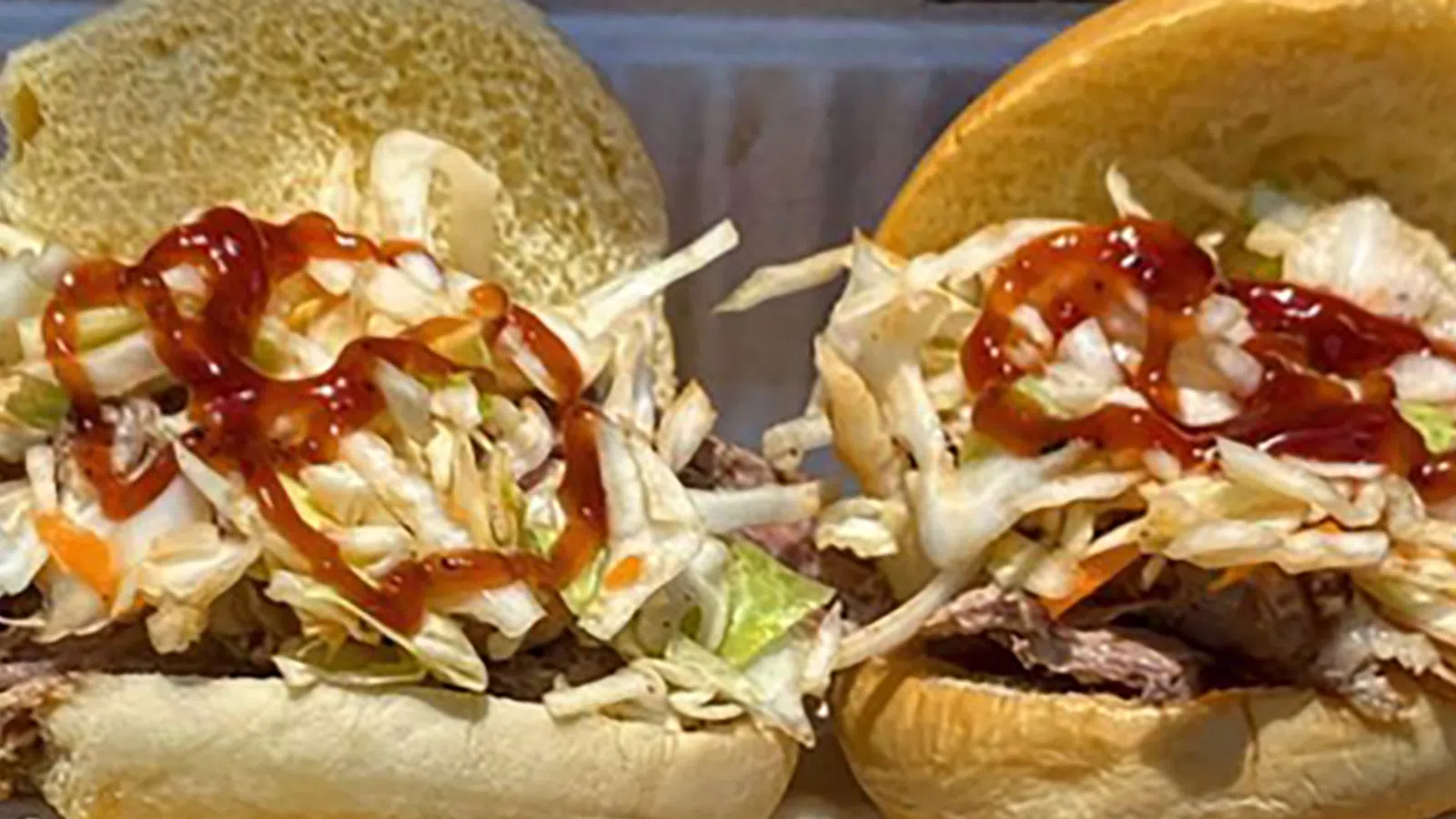 a close up of a sandwich