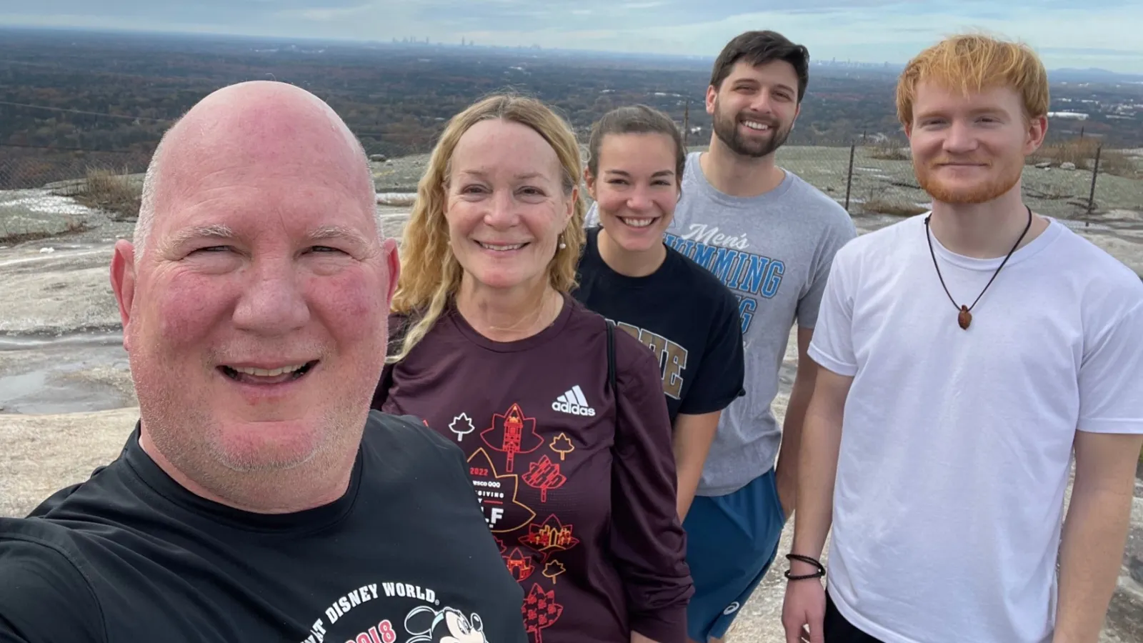 a group of people in the water
