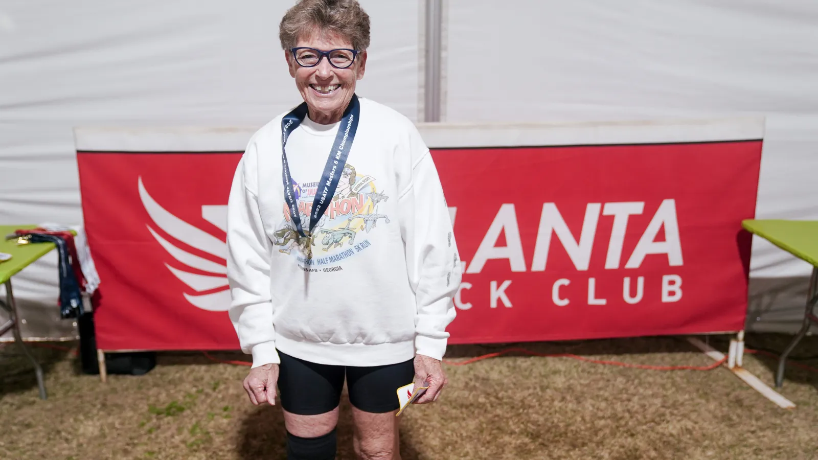 a man wearing a medal