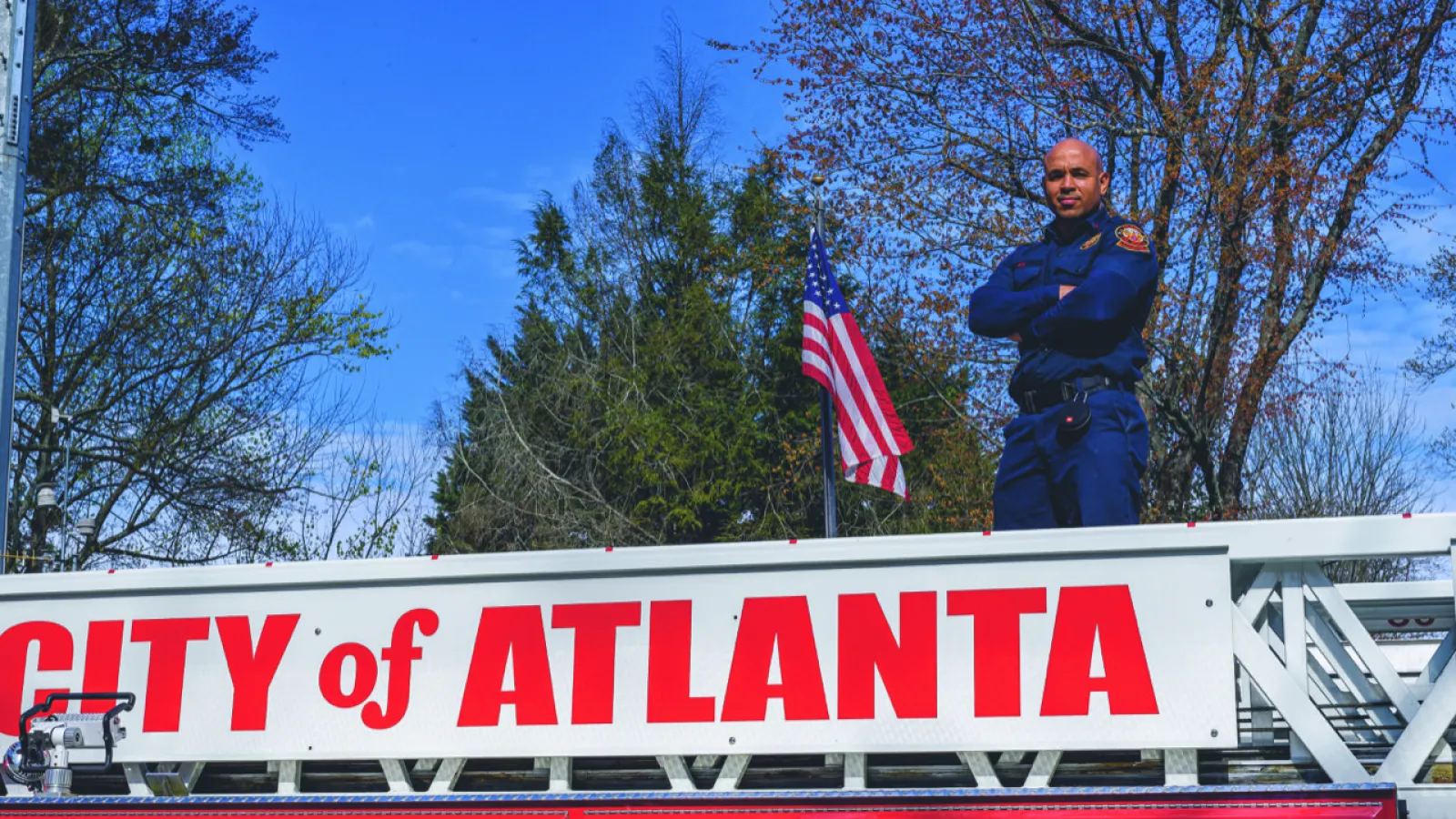 a person standing on a sign