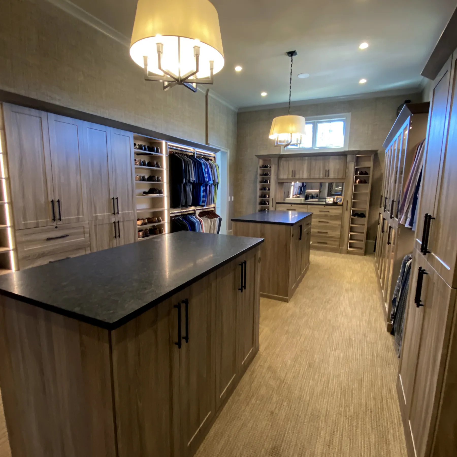 Master Closet - His | Artisan Custom Closets