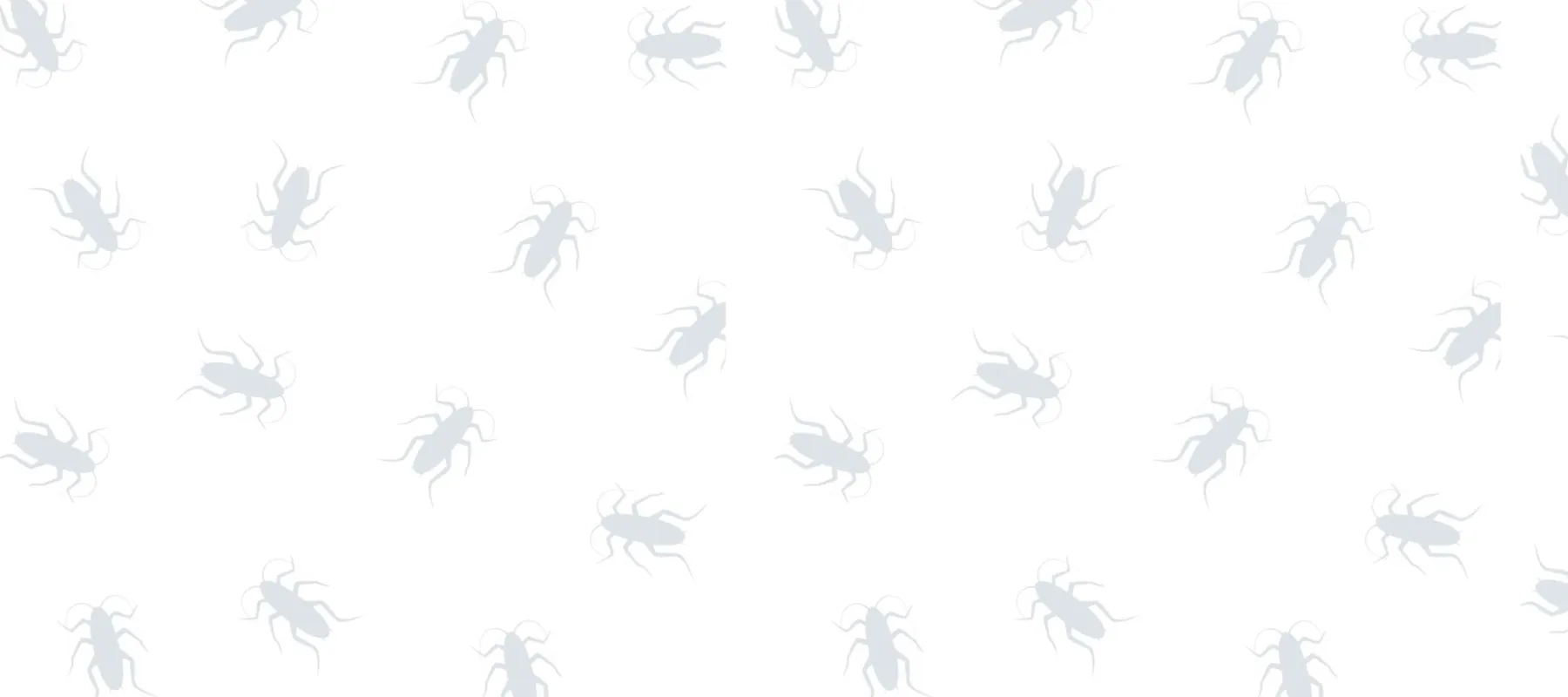 Pattern of light gray ants scattered on a white background in random arrangement.