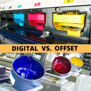 Ink for a Digital press compared to ink for an Offset Press