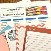 An assortment of printed Notepads