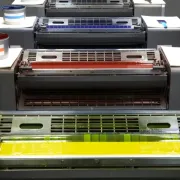 Four ink towers of an Offset Printing Press