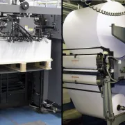 A sheet fed offset printing press and a roll fed offset printing press