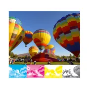 A full-color image shown with its four color-separated files of cyan, magenta, yellow, and black